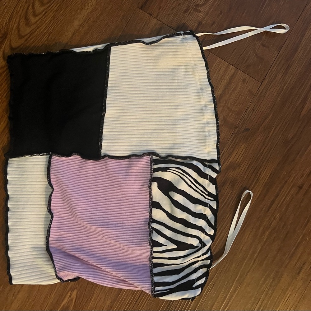 Strapless crop top
